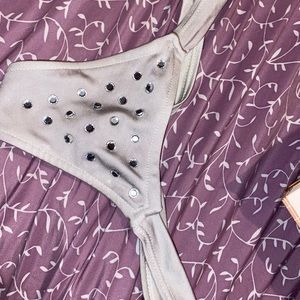 rhinestone thong